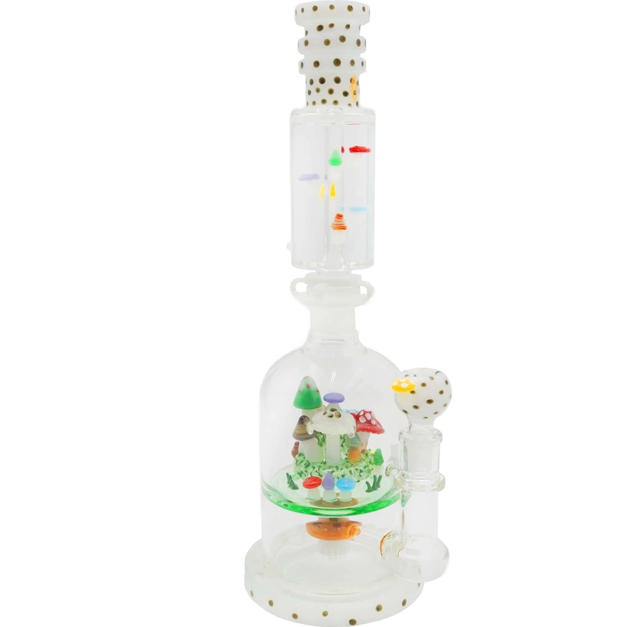 Apollo Dome Shaped Glycerine Tube Mushroom Waterpipe | 16 inch product image